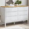 vidaXL - Ladekast - FLORO - massief - grenenhout - wit