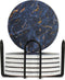 Castagnola Onderzetters - Keramisch met Kurk - Set van 6 - Blauw/Goud