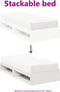 vidaXL - Slaapbank - zonder - matras - 75x190 - cm - massief - grenenhout - wit