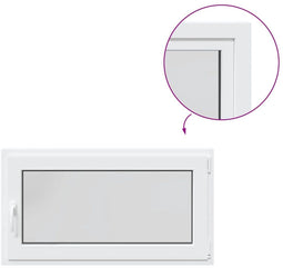 vidaXL - Kelderraam - "RISOR" - 110x70 - cm - draai-kiep - DIN - rechts - wit