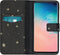 iMoshion Hoesje Geschikt voor Samsung Galaxy S10 Hoesje Met Pasjeshouder - iMoshion Design Softcase Bookcase - Goud / Zwart / Stars Gold