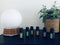 Nikki.Amsterdam | The.Diffuser | Aroma Verdamper | Aroma Diffuser | Luchtbevochtiger | Elektrische Geurverspreider | Incl. 6 Gratis Etherische Oliën | RGB LED Verlichting | Babykamer | Slaapkamer | Nachtkast Verlichting | Wifi Smart Life App