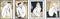 Schilderij DKD Home Decor polyestyreen Canvas Vrouw (4 pcs) (52.5 x 3.5 x 72 cm)