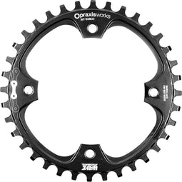 Praxis Kettingblad 1x E-Ring 104BCD M8 32t stl zwart