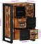 vidaXL - Dressoir - 50x35x70 - cm - massief - gerecycled - hout