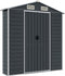 vidaXL - Tuinschuur - 191x470x198 - cm - gegalvaniseerd - staal - antracietkleurig