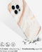 Selencia iPhone 14 Pro Max - Back Cover - 100% gerecycled - Wit Marmer
