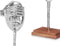 Decoratieve figuren Gezicht Zilverkleurig Hout Metaal 16 x 34 x 10 cm