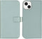 Selencia iPhone 14 Plus - Echt Lederen Bookcase - Schokbestendig - Air Blue