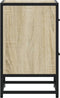 vidaXL - Nachtkastje - 40x31x50 - cm - bewerkt - hout - sonoma - eikenkleurig