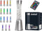 i-Total Lavalamp - Glitterlamp - Lava Lamp - Sfeerlamp - 41,5x10,8 cm - Glas/Aluminium - Afstandsbediening voor 16 Kleuren - XL2495