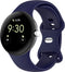 imoshion Siliconen bandje - Geschikt voor Google Pixel Watch / Watch 2 / Watch 3 (41 mm) - Maat S - Donkerblauw
