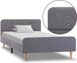 vidaXL-Bedframe-stof-lichtgrijs-100x200-cm