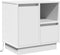 vidaXL - Nachtkastjes - met - LED - - - Set - van - 2 - - - Wit - - - 50x34,5x50 - cm