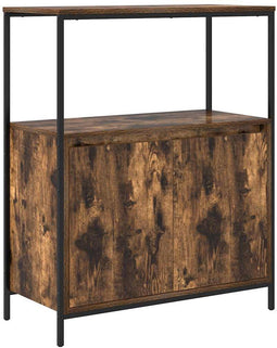 vidaXL - Badkamermeubel - met - planken - gerookt - eiken - 76,5x35x95 - cm