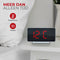 Caliber HCG022 - Digitale Wekker - 2 Alarmtijden - Dimbaar Rood Display - Wit