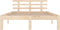 vidaXL - Bedframe - massief - hout - 135x190 - cm - Double