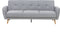 FLORLI - Slaapbank 3-zits - Lichtgrijs - Polyester