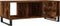 vidaXL - Salontafel - 102x50x40 - cm - bewerkt - hout - gerookt - eikenkleurig