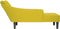 vidaXL - Chaise - longue - met - rechterarmleuning - fluweel - geel