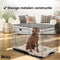 Brixy Hondenbench - Bench Voor Honden - Maat XL - Opvouwbaar - 107 x 72 x 77 CM - 2 Deuren - Zwart