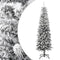 vidaXL - Kunstkerstboom - met - sneeuw - smal - 180 - cm - PVC - en - PE