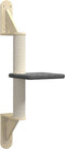 vidaXL - Kattenmeubel - wandgemonteerd - met - krabpaal - 85,5 - cm - donkergrijs