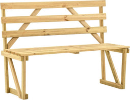 vidaXL - Tuinbank - 120 - cm - geïmpregneerd - grenenhout