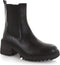 PS Poelman ATENE - Dames Chelsea Laarzen - Chunky zool - Zwart - Maat 38