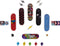 Tech Deck - Sk8shop Bonus-pakket - 6 vingerskateboards - stijlen kunnen variëren