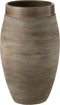 J-Line vaas Gio - keramiek - bruin - small - 37 cm hoog