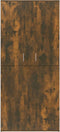 vidaXL - Schoenenkast - 80x39x178 - cm - bewerkt - hout - gerookt - eikenkleurig