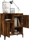 vidaXL - Dressoir - 60x35x70 - cm - bewerkt - hout - gerookt - eikenkleurig
