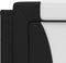 vidaXL - Hoofdbordkussen - 200 - cm - kunstleer - zwart - en - wit