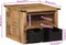 vidaXL - Salontafel - met - lades - 50x50x40 - cm - massief - mangohout