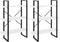 vidaXL - Hoge - kast - 80x30x210 - cm - bewerkt - hout - wit