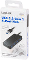 LogiLink UA0396 - USB Hub - 4x USB 3.2 Gen 1 - Zwart