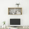 vidaXL - Tv-wandmeubel - 37x37x107 - cm - bewerkt - hout - sonoma - eikenkleurig