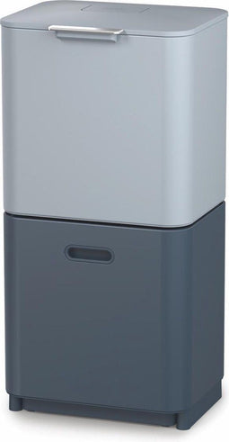 Joseph Joseph Totem 2.0 - Prullenbak - 60 l - 2 compartimenten - Oceaan