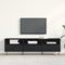 vidaXL - TV-meubel - Zwart - Eiken - 150x30x44,5 - cm - Bewerkt - Hout