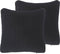 GUDARI - Sierkussen set van 2 - Zwart - 45 x 45 cm - Polyester