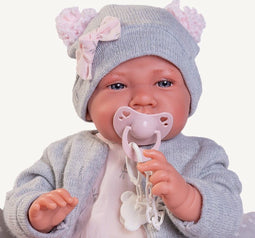 Antonio Juan Babypop Nadia Luna Gray 42cm
