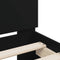 vidaXL - Bedframe - met - hoofdbord - en - LED-verlichting - zwart - 90x190 - cm
