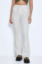 NOISY MAY NMSALLIE HW FLARE JEANS - Flared denim - High waist - Wit - Maat W27 X L34