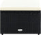 vidaXL - Voetenbank/poef - zwart - 53x53x30 - cm - poly - rattan