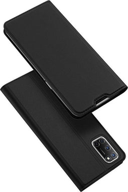 Dux Ducis - Slim bookcase hoes - Geschikt voor Oppo A72 - Zwart