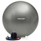 Tunturi Anti Burst Fitnessbal - Yoga bal 65 cm - 220 kg gebruikersgewicht - Incl Pomp en Trainingsapp - Zilver