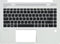 HP Laptop Toetsenbord Qwerty US + Top Cover - Zilver