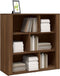 vidaXL - Dressoir - 80x30x80 - cm - bewerkt - hout - bruin - eikenkleur