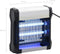 vidaXL - Vliegendoder - 12 - W - aluminium - ABS - zwart